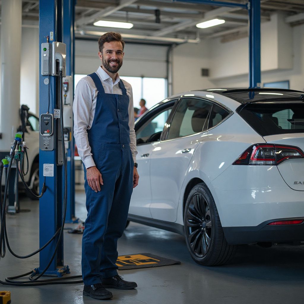 Electric vehicle service bay